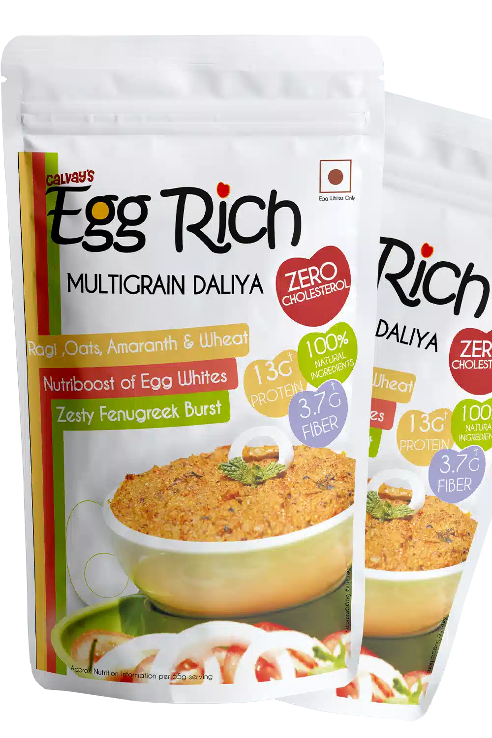 Image of Egg WHite Multigrain Daliya pack of 4 with Goodness of Ragi, Oats, Broken wheat and Rajgira