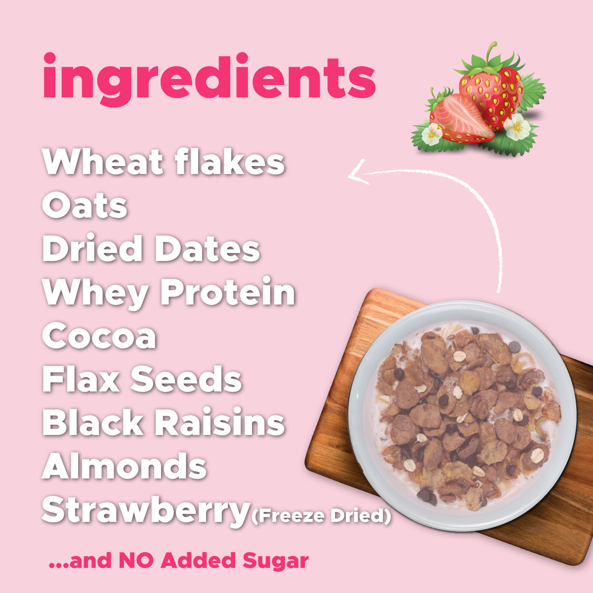 Veg Rich protein muesli chocoberry ingredients