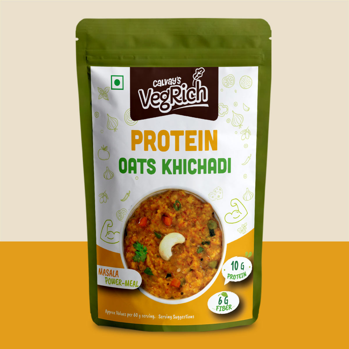 Front image of Protein Oats Khichadi  with added Whey Protein