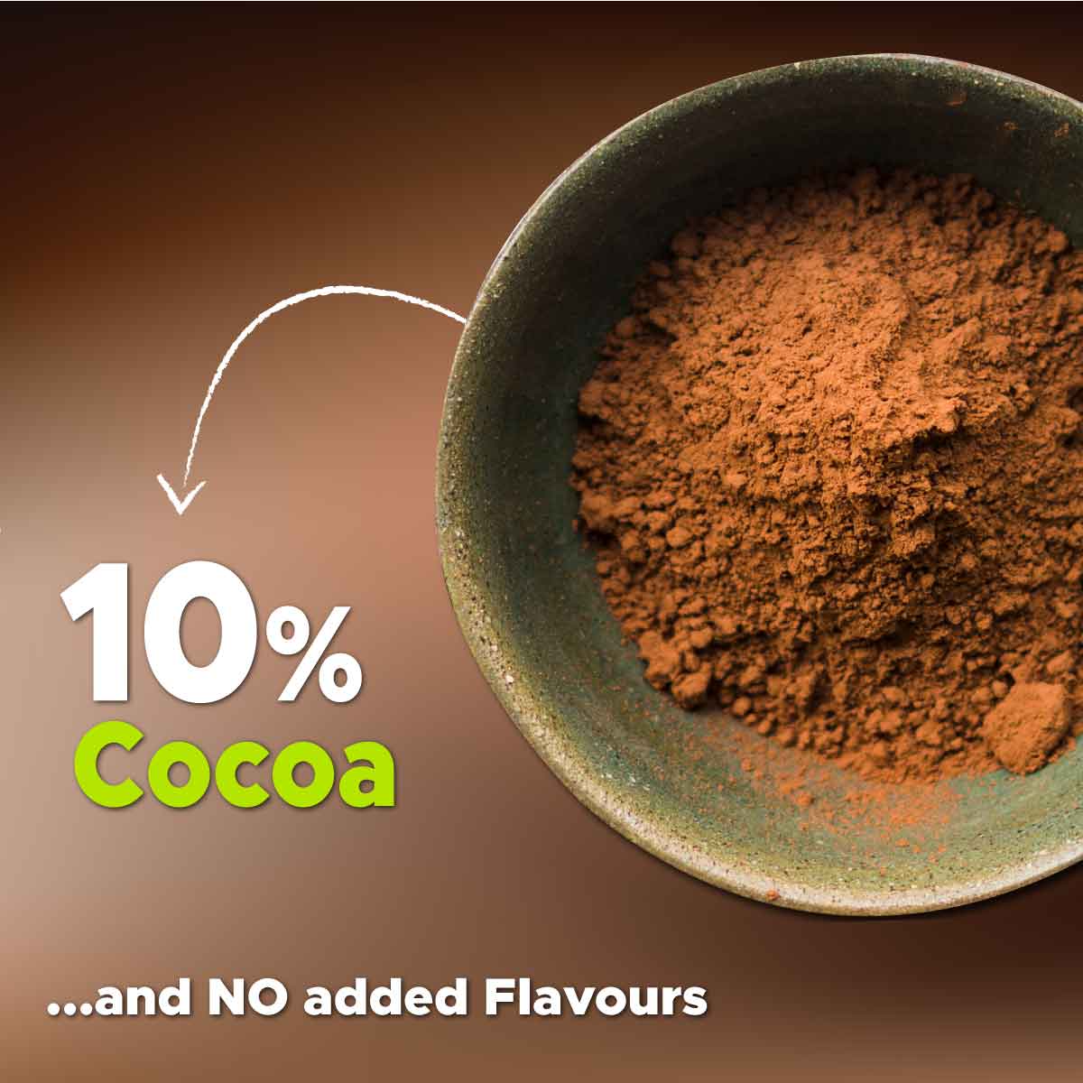 chocolate flavoured muesli 100% cocoa
